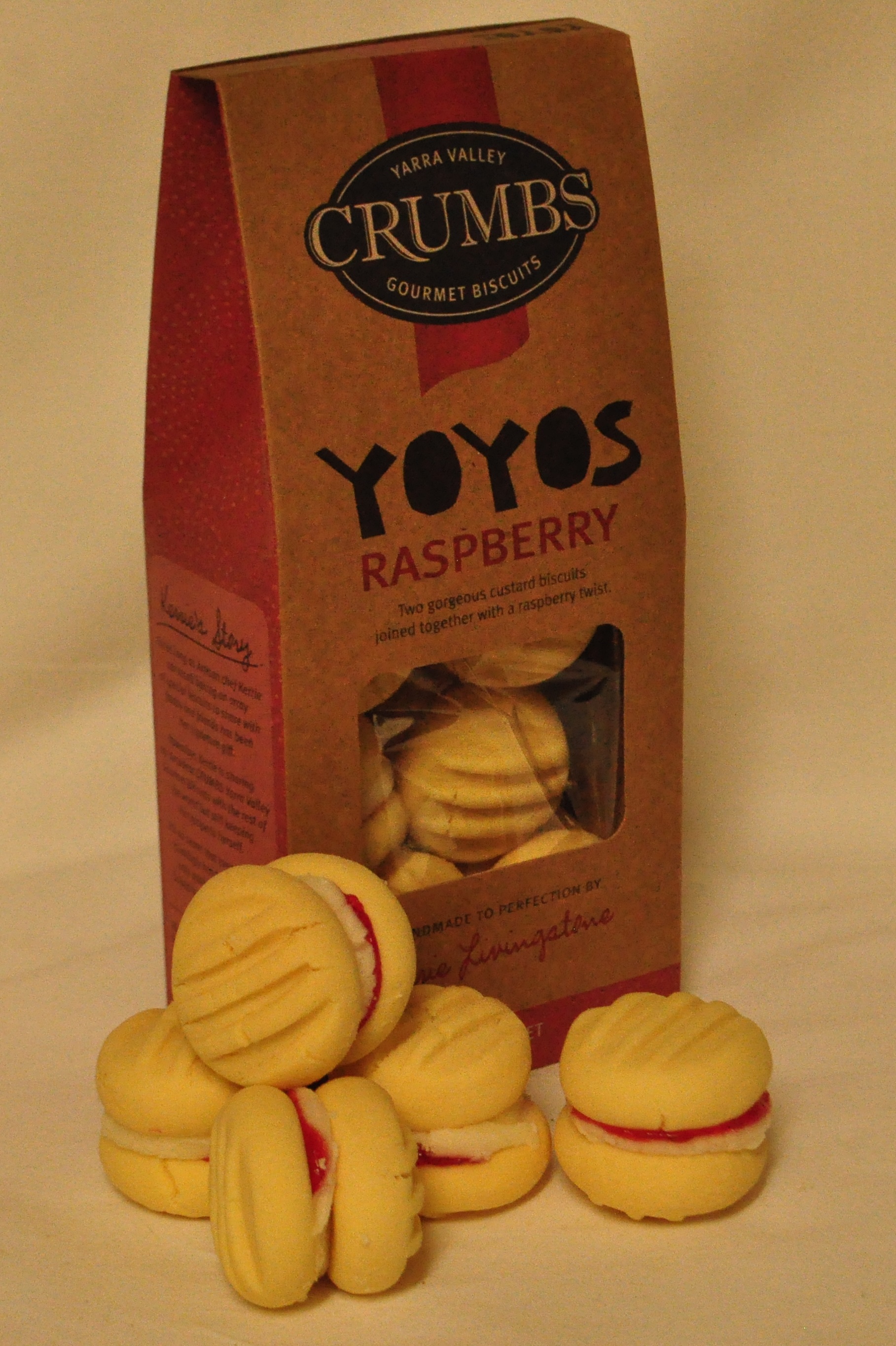 Crumbs Raspberry Yoyo 150g Yarra Valley Gourmet Foods