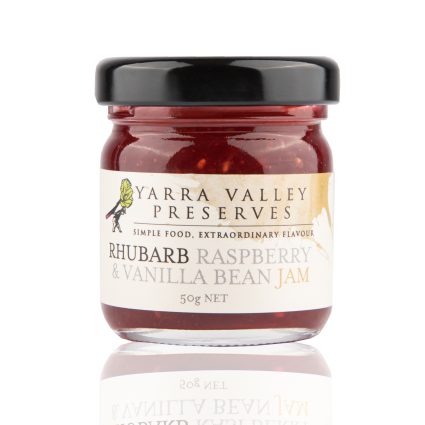 Jam Rhubarb Raspberry & Vanilla Bean 50g (24)