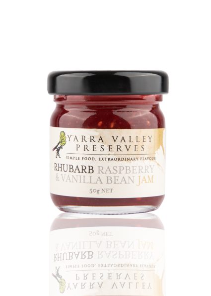 Jam Rhubarb Raspberry & Vanilla Bean 50g (24)