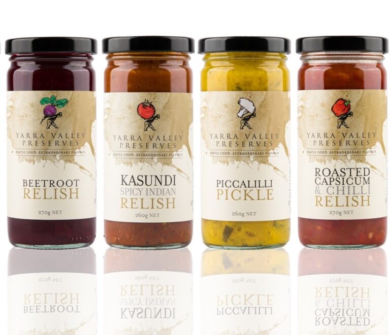 Chutney/Relish x 4 Yarra Valley Gourmet Foods