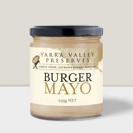 Jar of Yarra Valley Preserves burger mayo 235g.