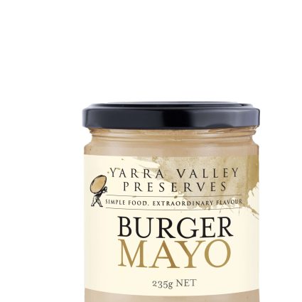 glass jar of burger mayonnaise