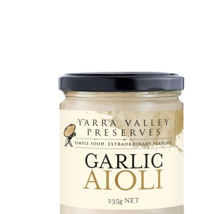 picture of a glass jar of garlic aioli